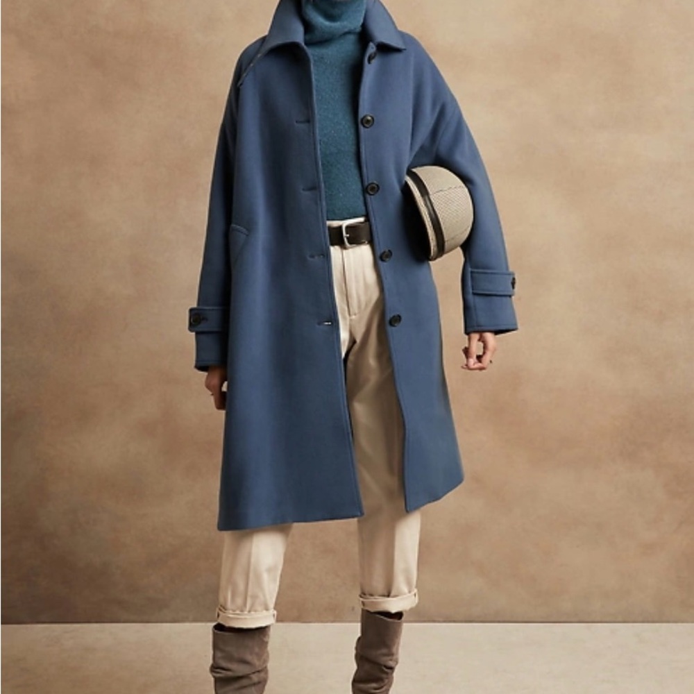 Banana Republic Blue Pea Coat